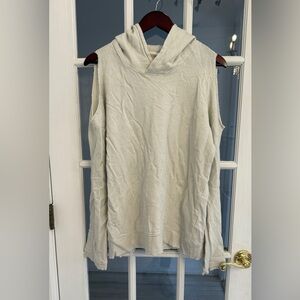 RtA Women's Light Gray Cold Shoulder Pullover Hoodie Size M